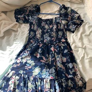 Aritzia Laken Dress (Navy) NWT